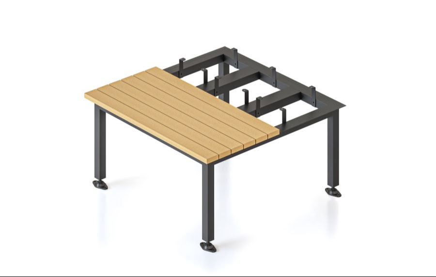 Locker Seat & Stand GSS915 bank of 3